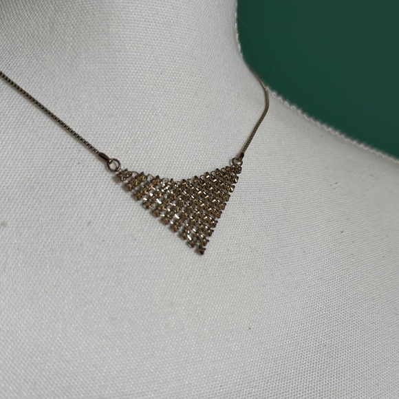 New York & Company Silver Geometric Necklace - Picture 3 of 7